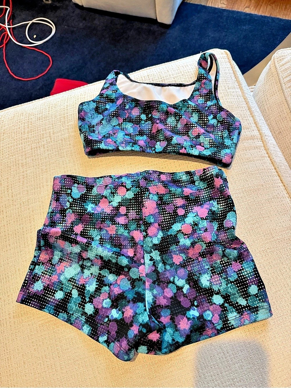 Floral Two-Piece Athletic Set child large